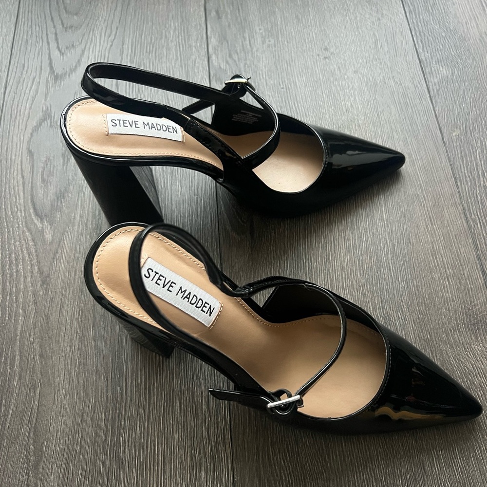 Steve Madden Maegan Black Patent